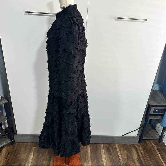 Dainty Jewells Size S Florence Frost Dress Black Mock Neck Puff Sleeves Coquette - Picture 7 of 16